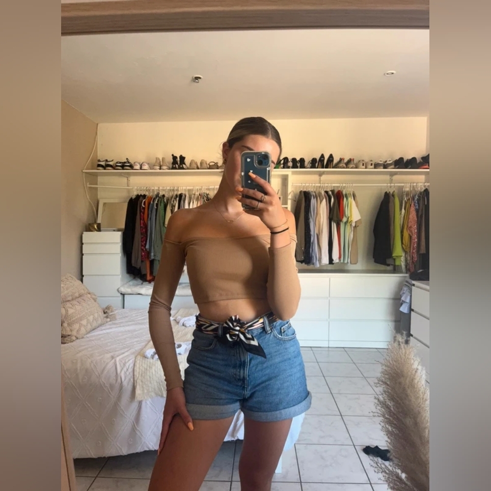 Brown Bershka Tank Top, S